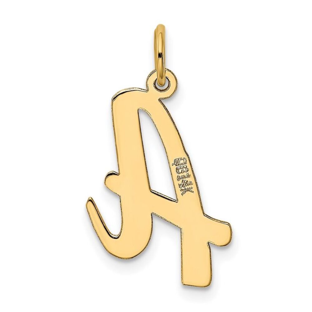 Kazi Luxury 14k Yellow Gold Large Script Letter A… - image 3